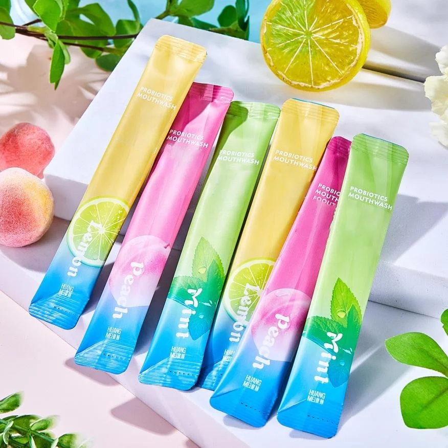 Wholesale Private Label Mouth Wash Oral Hygiene Products Fight Bad Breath 12ml*10pcs Custom Mint Portable Mouthwash