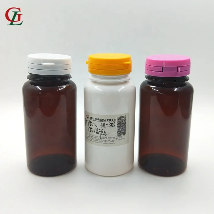 High quality PET 150cc pill container white empty capsule bottle tamper proof cap bottle health care supplement bottle