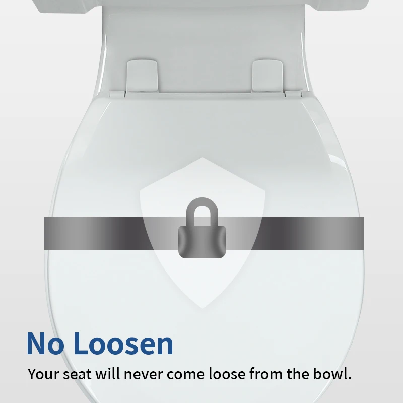 High Quality Round Toilet Seat Cover Slow Close Easy Installation Pp Plastic Wc Lid American Toilet Seat