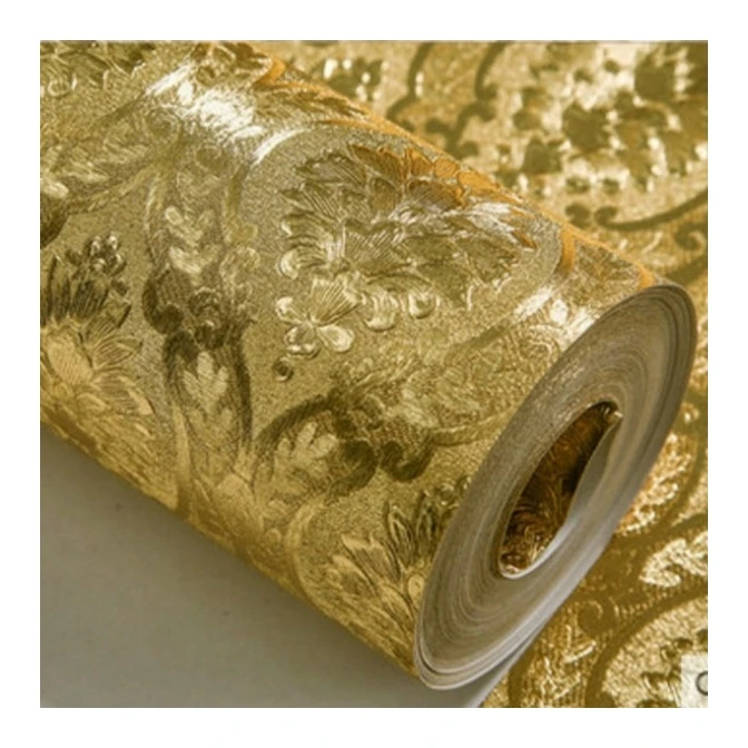 Wholesale China Factory Price  Wallpaper for bedroom,flower wallpaper 3D PVC Art Covering Wallpaper