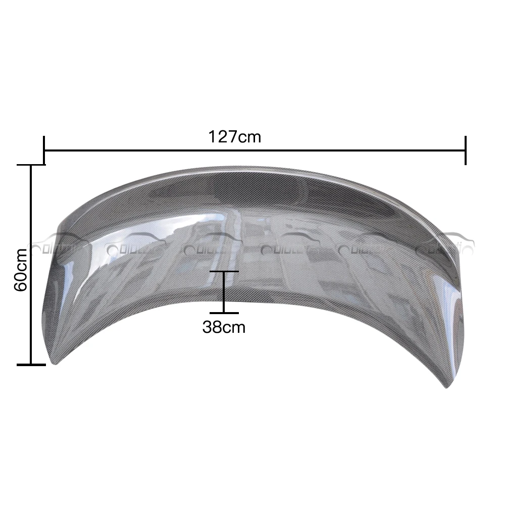 HC Style Carbon Fiber Rear Trunk Spoiler Ducktail For Hyundai Genesis Coupe Boot 2009-2011