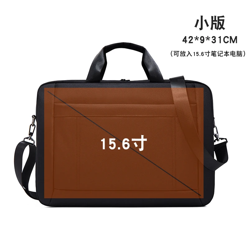 BH8762 BINHAO Handy Crossbody Oxford Cloth Fashion Large Capacity Business Briefcase Crossbody Bag Classic Black