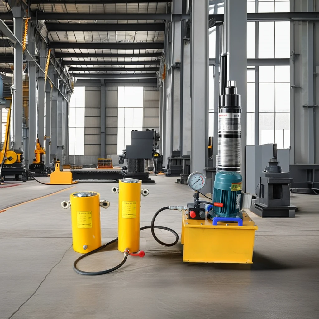 Direct Sale Steel  RC 5 Ton Single Acting Industrial with 50t Capacity Load Hydraulic Lifting Jack Cylinder for engineering