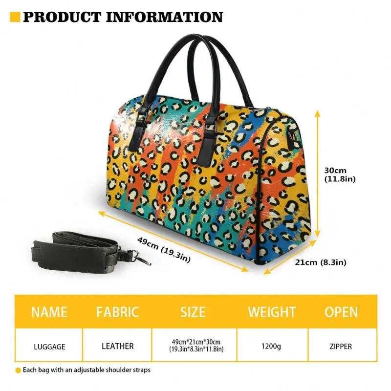
Waterproof Fabric Luggage Travel Duffel Bags Suitcase Cases Overnight Afro Girls Black Art Printed PU Leather Bag Travel 