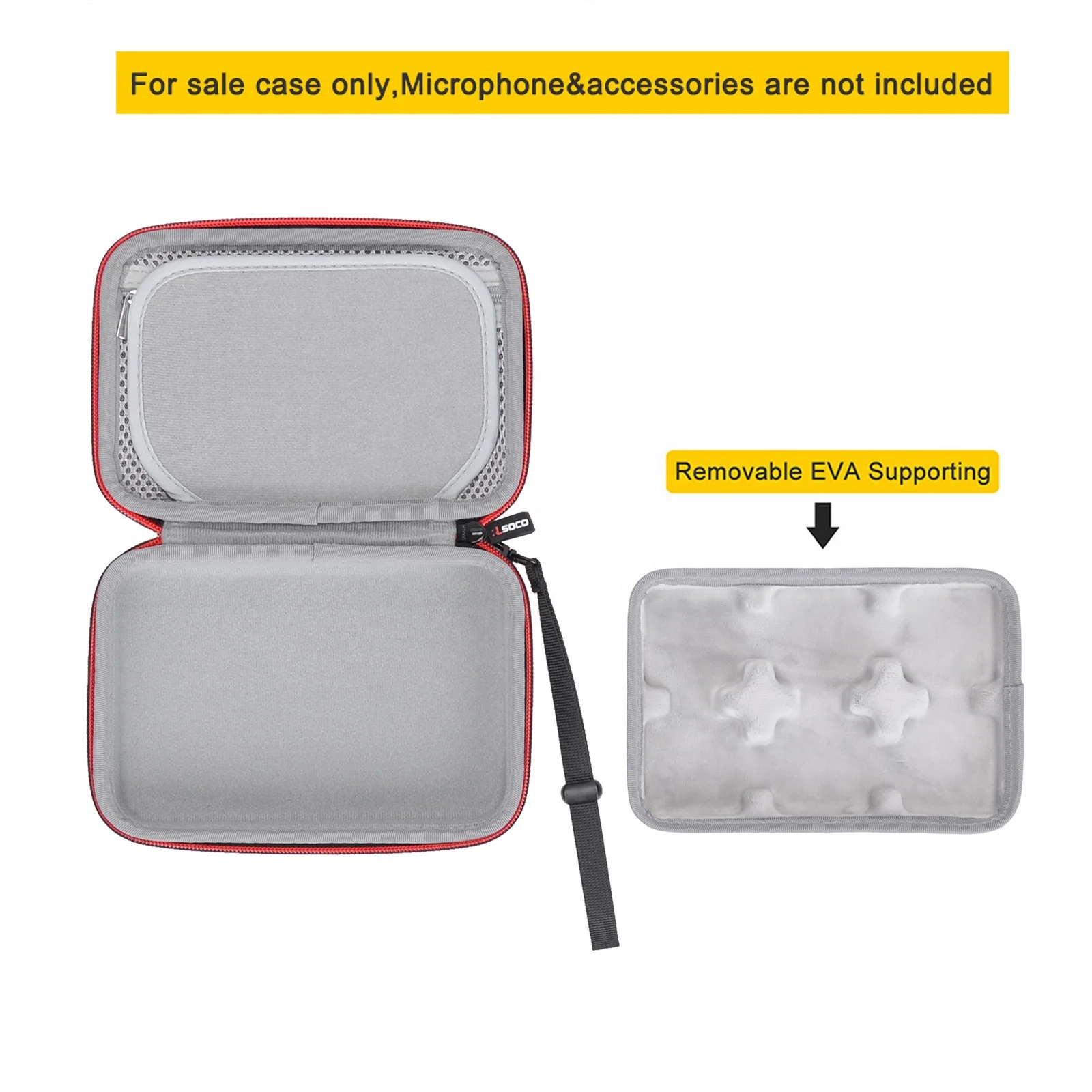 RLSOCO Wireless Mc Carry Eva Case for Rode Wireless GO II/I Compact Wireless Microphone