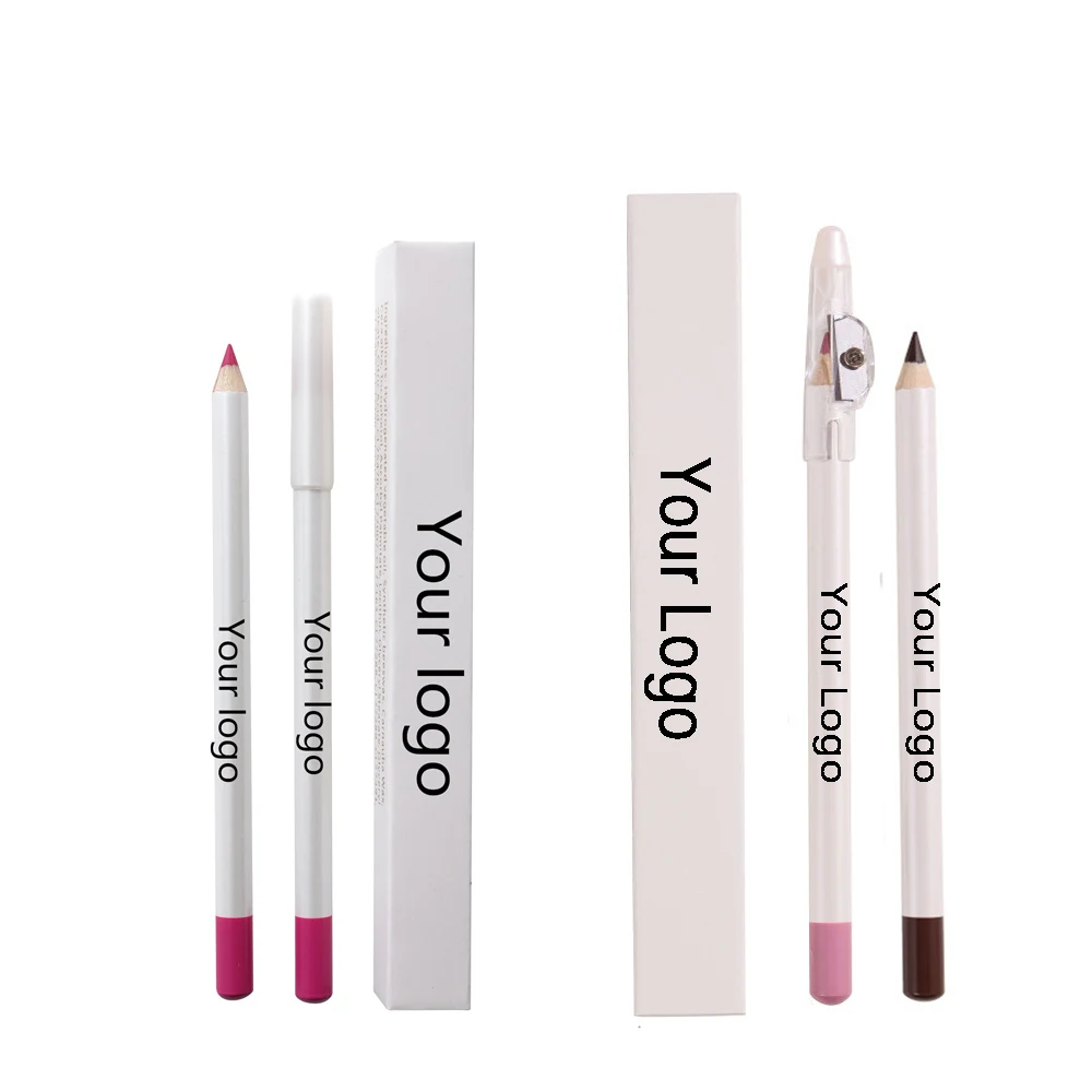 Long-lasting Water Proof Lipliner Double Head Lip Liner Pencil Custom Private Label Lip Liner Pencil Lip Pen Makeup Custom Logo