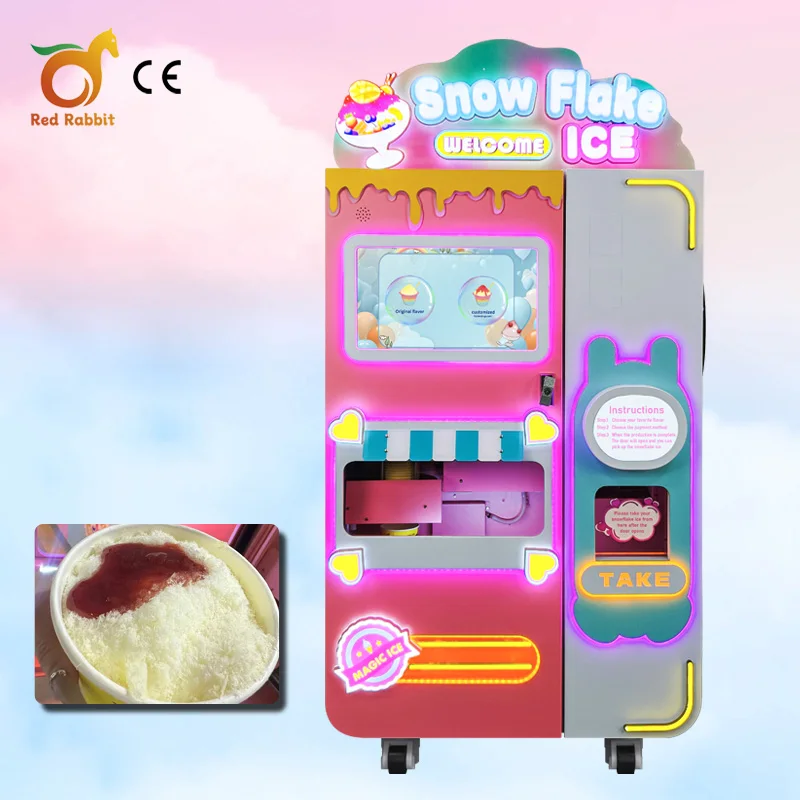 Best Snowflake Ice Vending Machine and Bingsu Maker Commercial Hot Selling Items 2024
