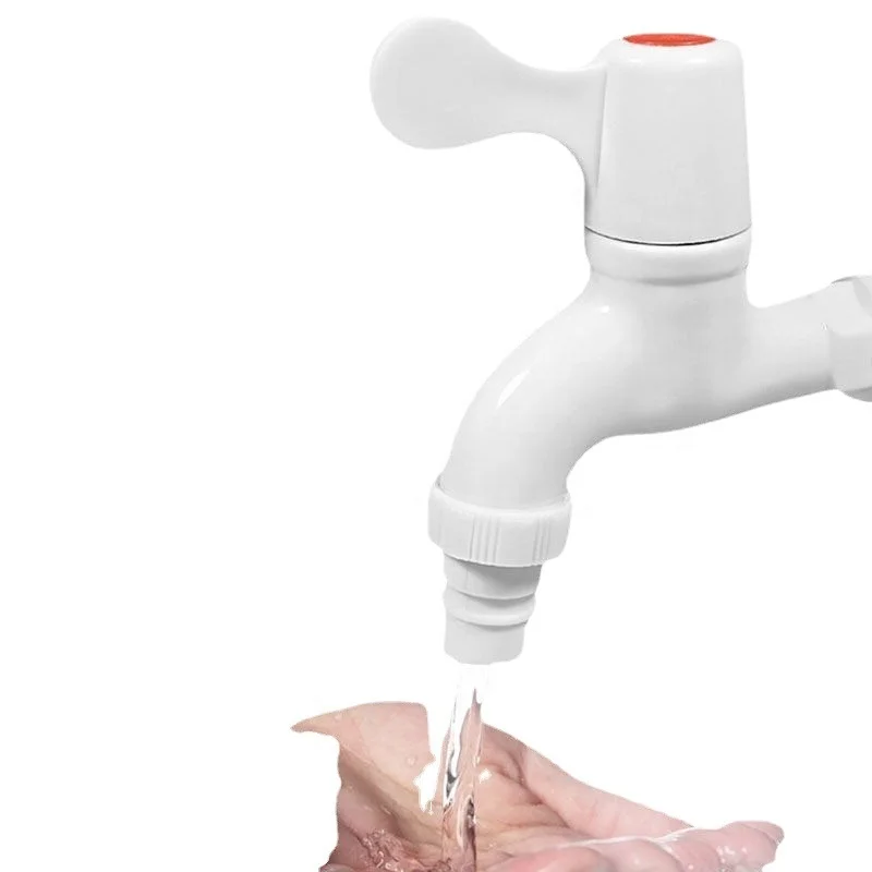 1/2 PVC Quickly Open Washing Machine Hose Bib Tap Faucet for Bathroom Garden Kitchen