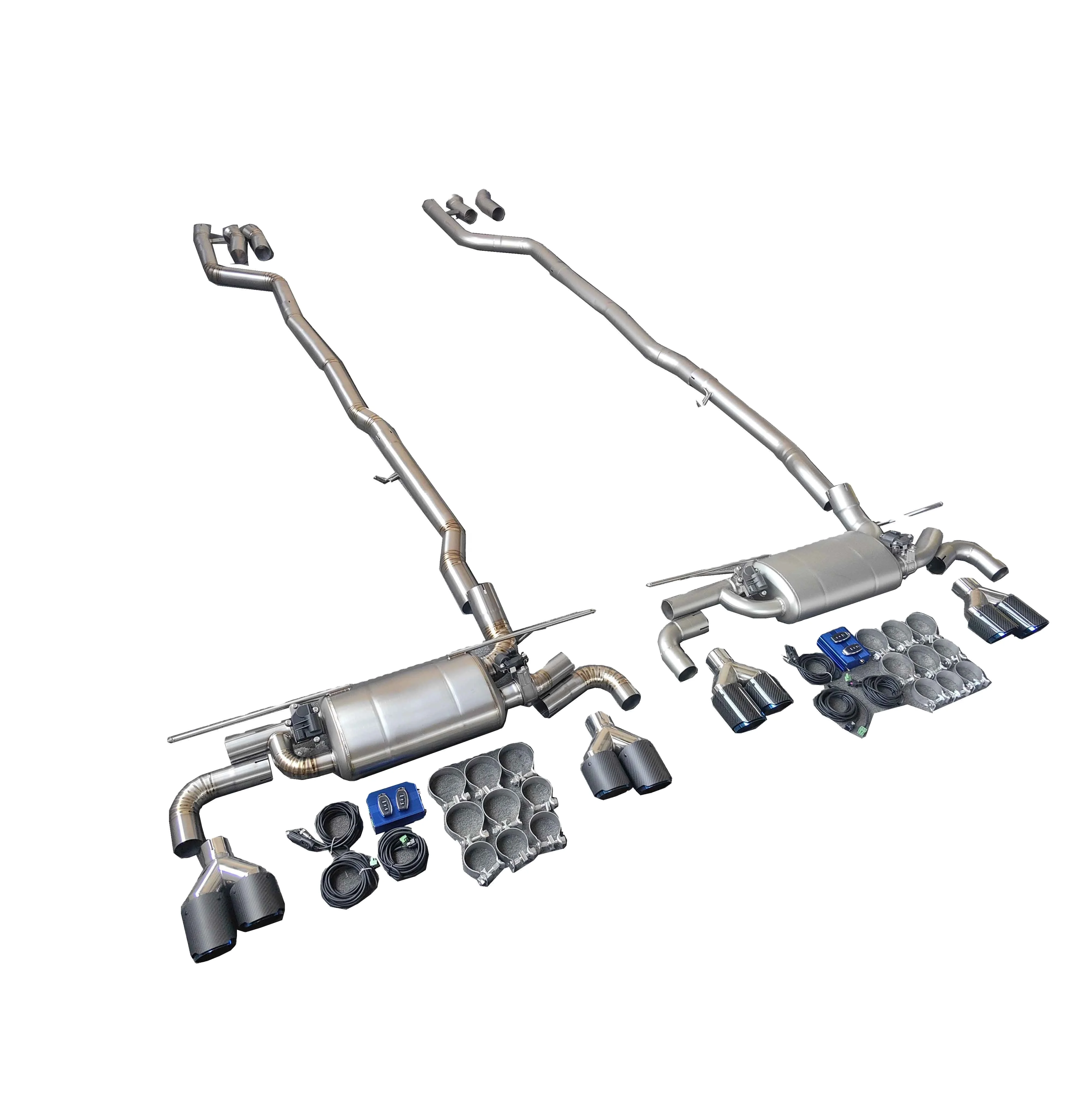 Выхлопная система Catback для BMW 540i B58 5 серии G30 G31 2017 + запчасти из нержавеющей стали 304 RZ 1 комплект в коробке