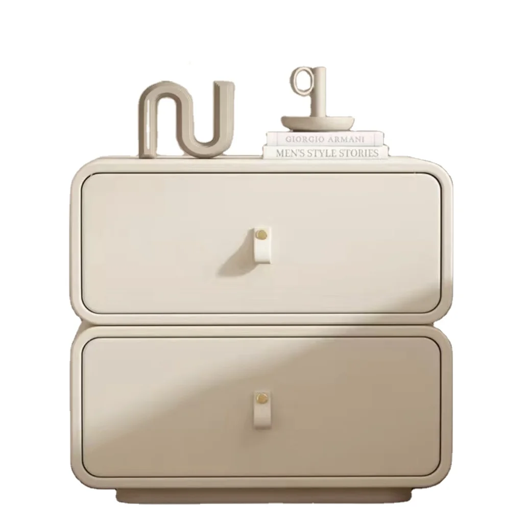 Firefly solid wooden bedside table modern simple bedroom household small apartment minimalist storage