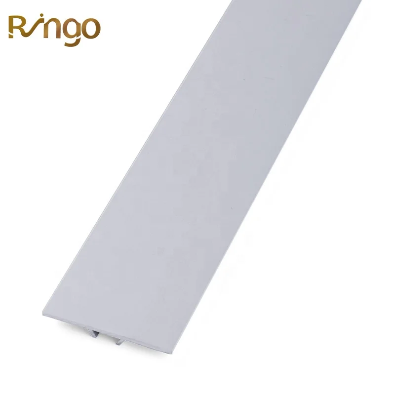 Europe high demand Foshan export detail decoration products aluminum flat push-in flooring transition profiles for threshold