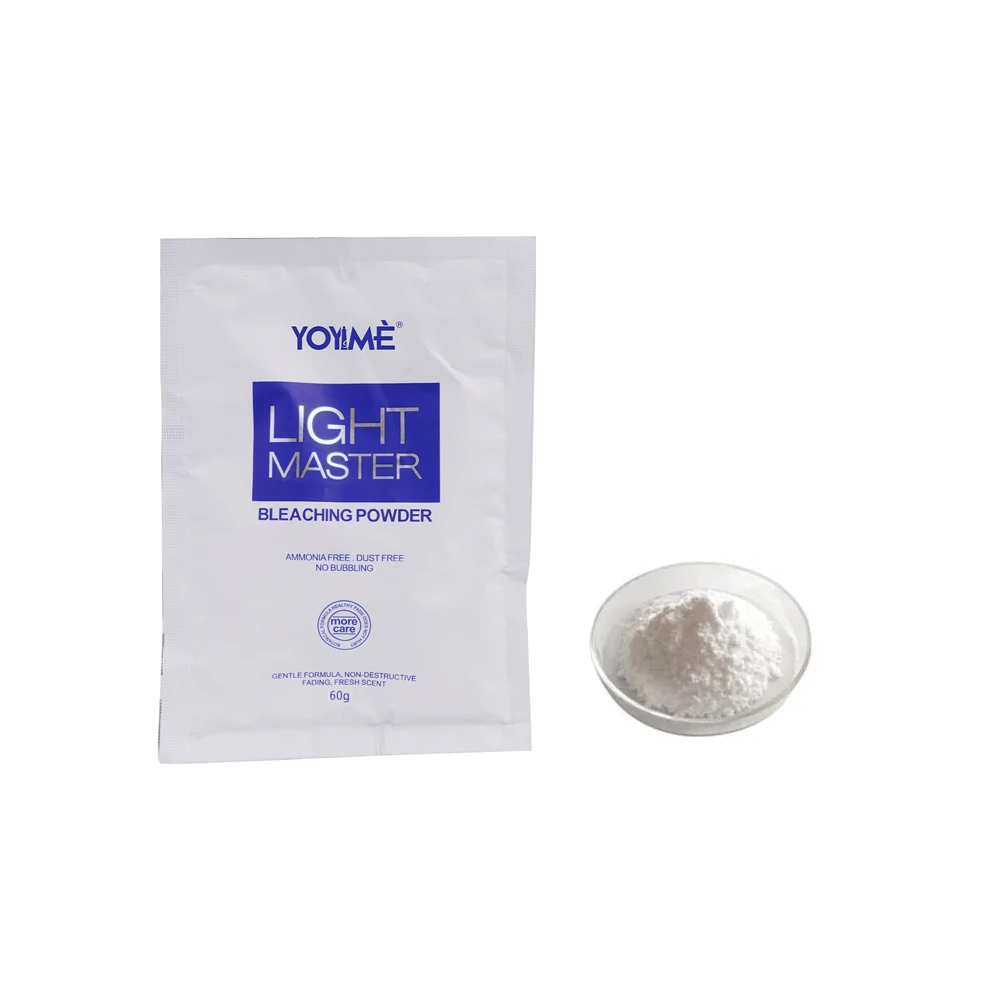 Wholesale 60g Best Professional Ammonia Free Organic Bleach Hair Color Dye Lightener White Hair Bleaching Powder