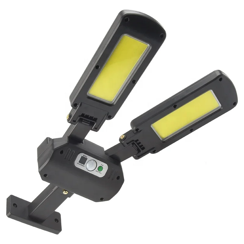 COB Solar Wall Lamp Rotatable Double Head Wide angle Lighting Motion Sensor 200COB Outdoor Waterproof for Garden Street Yard