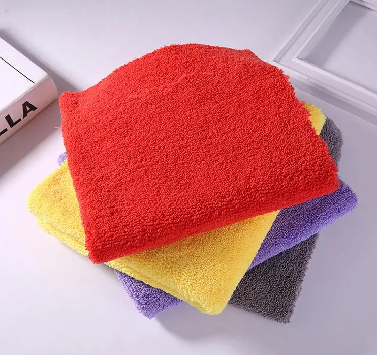 Factory Edgeless Short Long Pile Car Drying Auto Detailing Microfibre Towel
