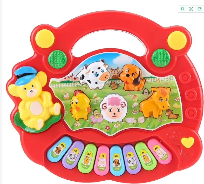 Educational toys english Farm Animal Kids Piano keyboard Music musical instrument toys