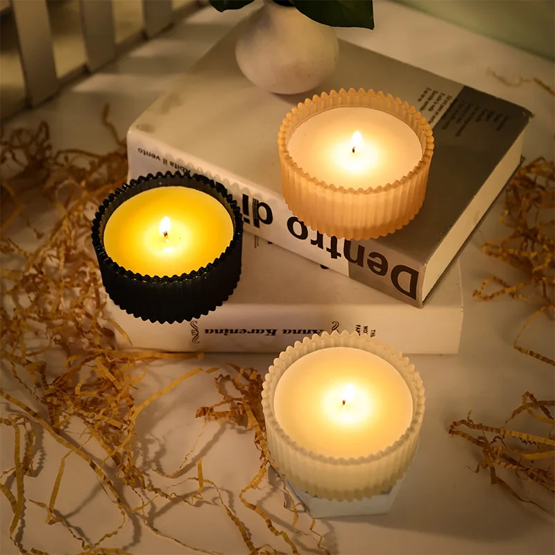 Luxury 100% natural soy wax with glass candle jars Private Label Scented candles aroma scented candle for parties