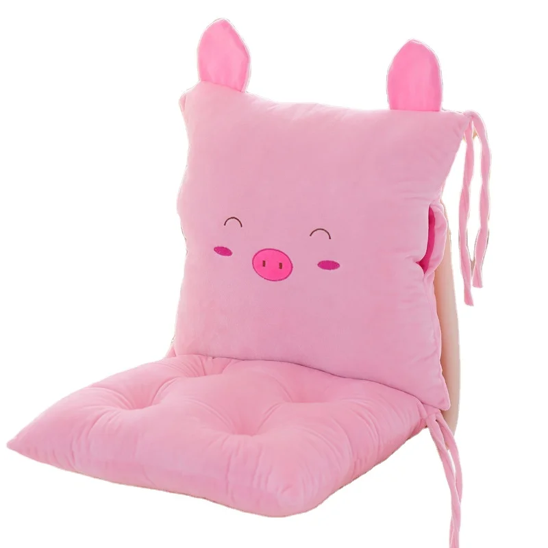 Wholesale Lovely Cartoon Seat Cushion Back Office Chair Thickening Student Seat Cushion Dining Chair Butt Cushion