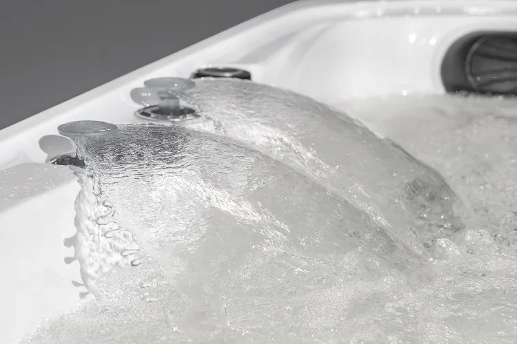 Balboa Control Air Jets Massage Whirlpool 6 Person Acrylic Spa Hot Tub with LED Waterfall