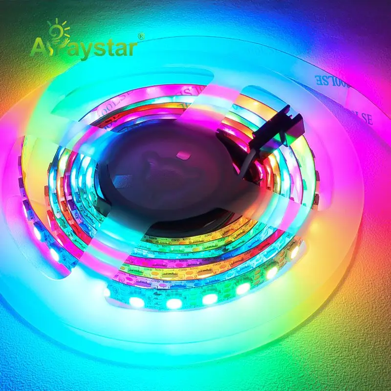 Hot selling magic color addressable smart LED strip RGB 5050 SK6813 programmable pixel LED strip digital ribbon