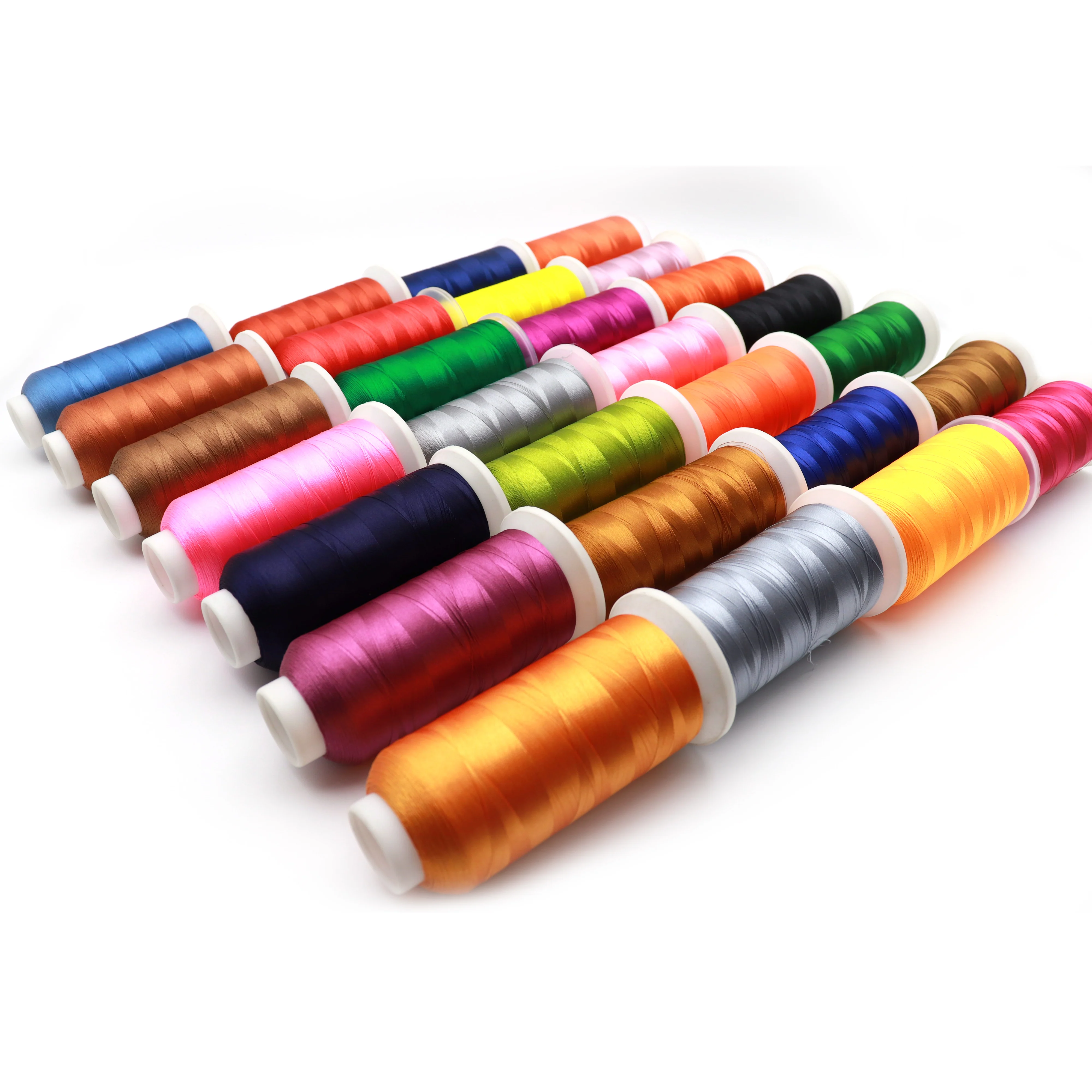 720 colors trilobal polyester neon chenille embroidery thread  price For embroidery bags