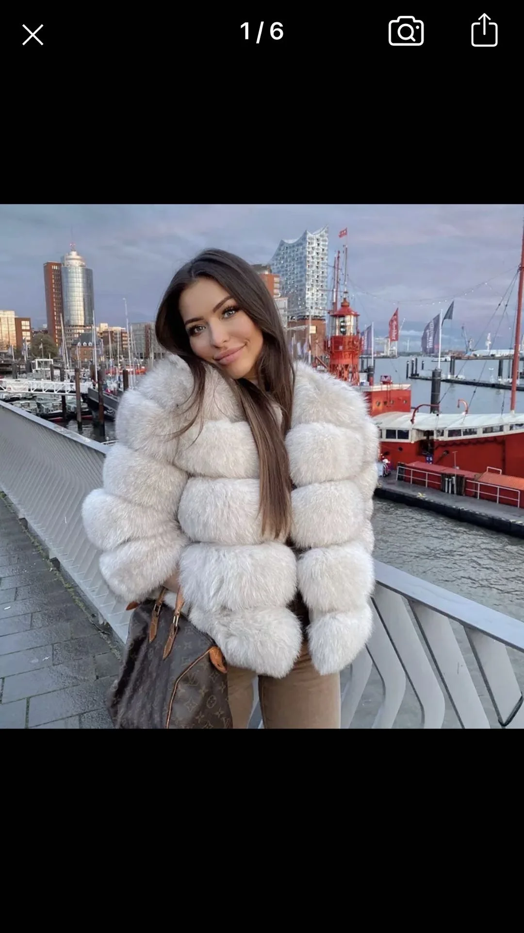 2020customized Women Winter Genuine Real Fox Fur Coat Five Rows Warm Outwear with Collar Clothing Casual OEM Shell