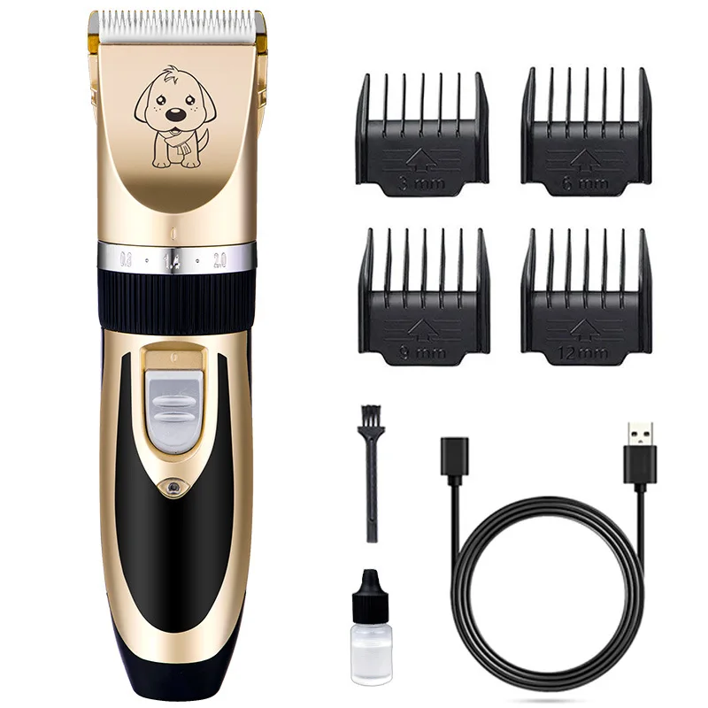2024 New Electric Pet Hair Clipper Cat And Dog Hair Trimmer Pet Grooming Clippers Low Noise Electric Pet Hair Clippers