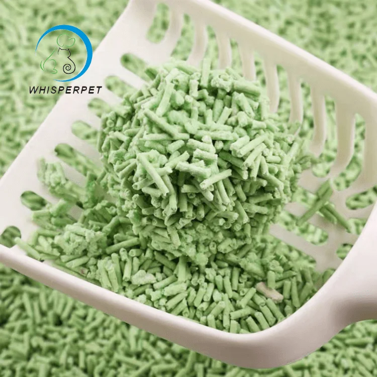 Chinese Cat Litter Suppliers OEM/ODM Clumping Clean Bulk Flushable tofu mixed Zeolite Tofu Cat Litter Sand