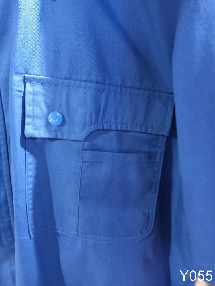 Industrial Safety Workwear Inherent fireproof cotton rip stop Work Men Shirt Fire Retardant Men Work Shirt