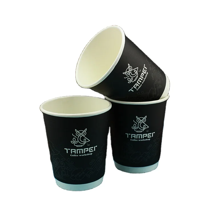 customized disposable paper cups coffee and lids
