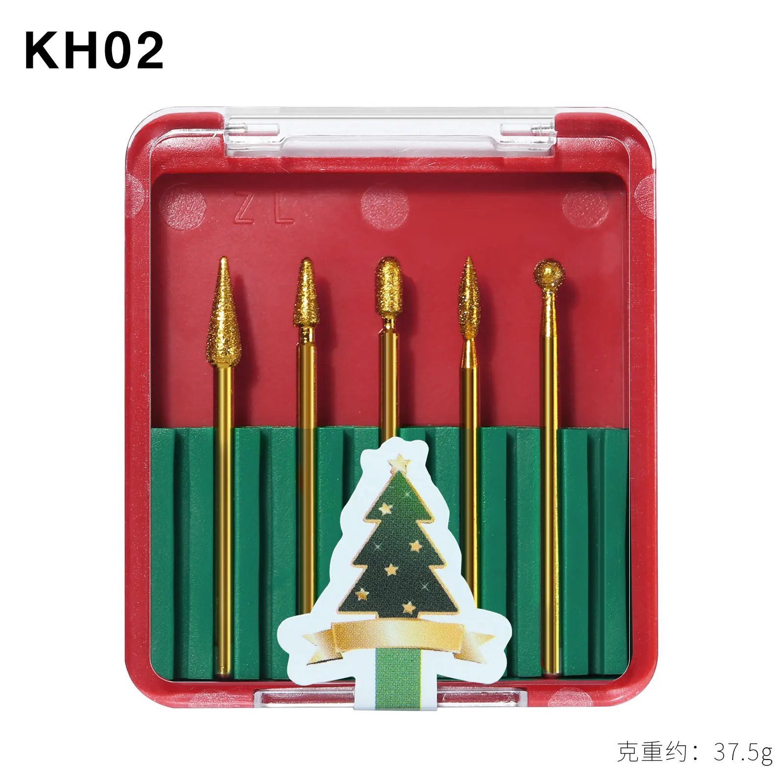 
New Christmas Polishing Head Nail Removal 5 Pcs/ set Manicure Nail Art Tools Tungsten Steel Nail Drill Bits Set 