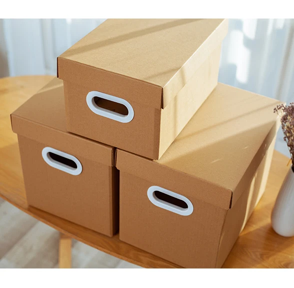 Multi functional large capacity paper storage box high-quality clothing file packaging box corrugated cardboard box