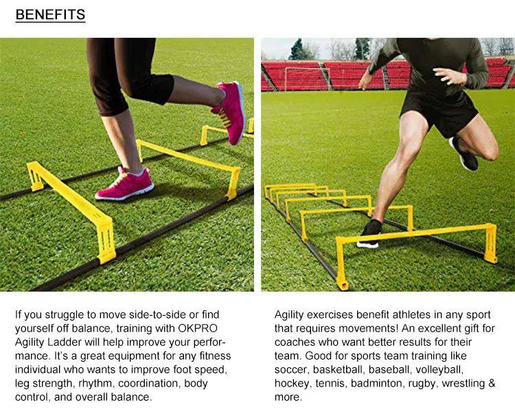 Спортивное оборудование регулируемая футбольная плоская тренировочная лестница