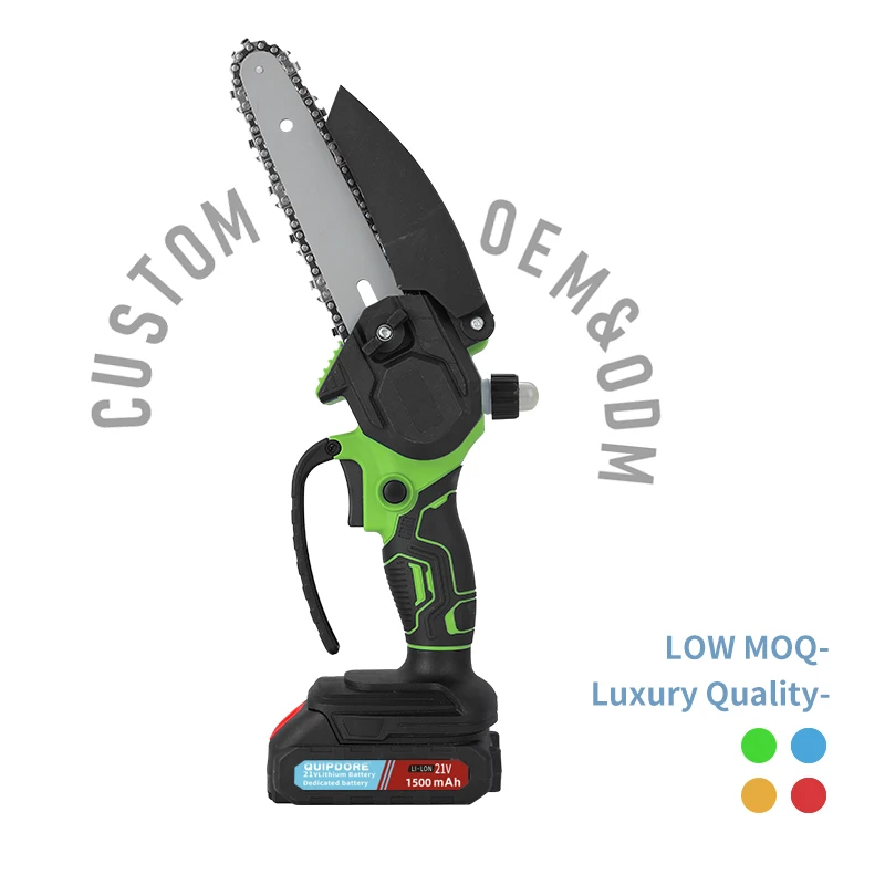 Hot sale 6 inch Chainsaw Cordless Power  Portable Electric Chainsaw Pruning Shears Chainsaw for Outside Battery Industrial