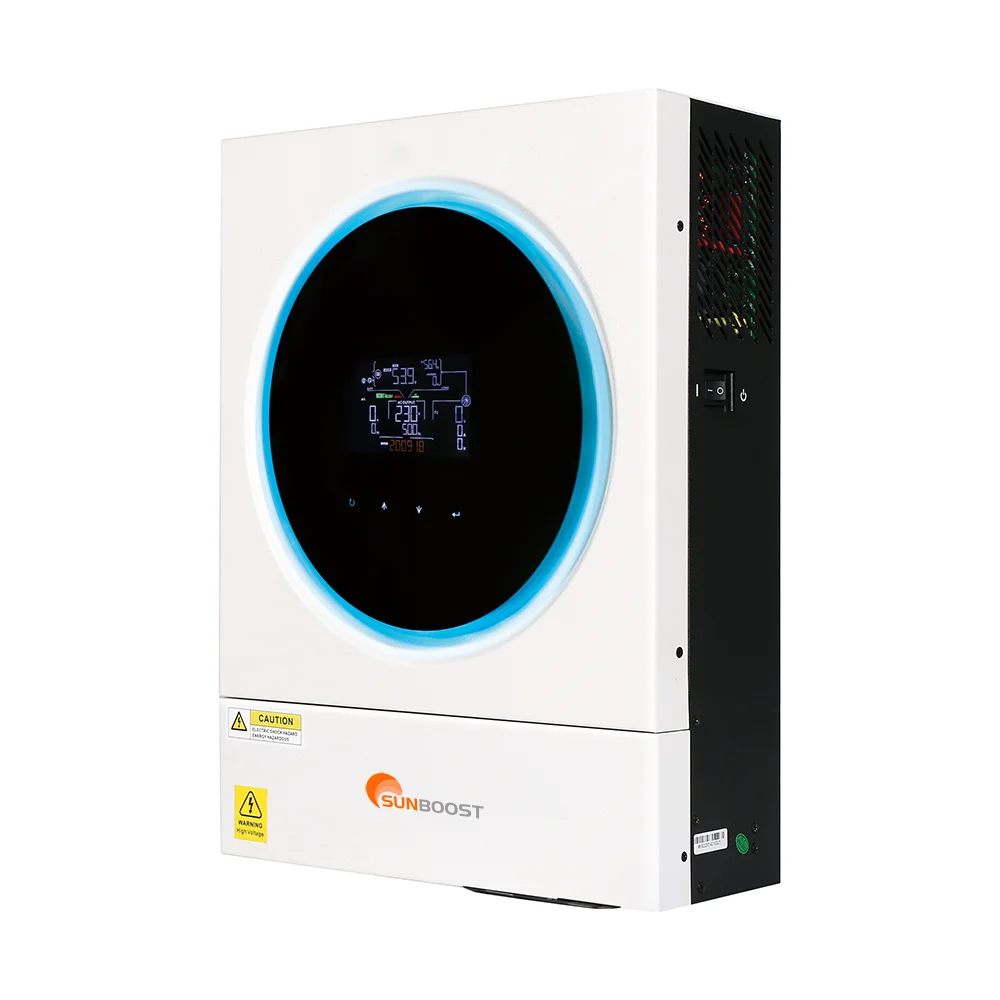 SUNBOOST Hybrid Solar Inverters 4KW 6KW 120A MPPT 24V 48V On-Off Grid Inverter 220VAC Solar Inverter Supplier
