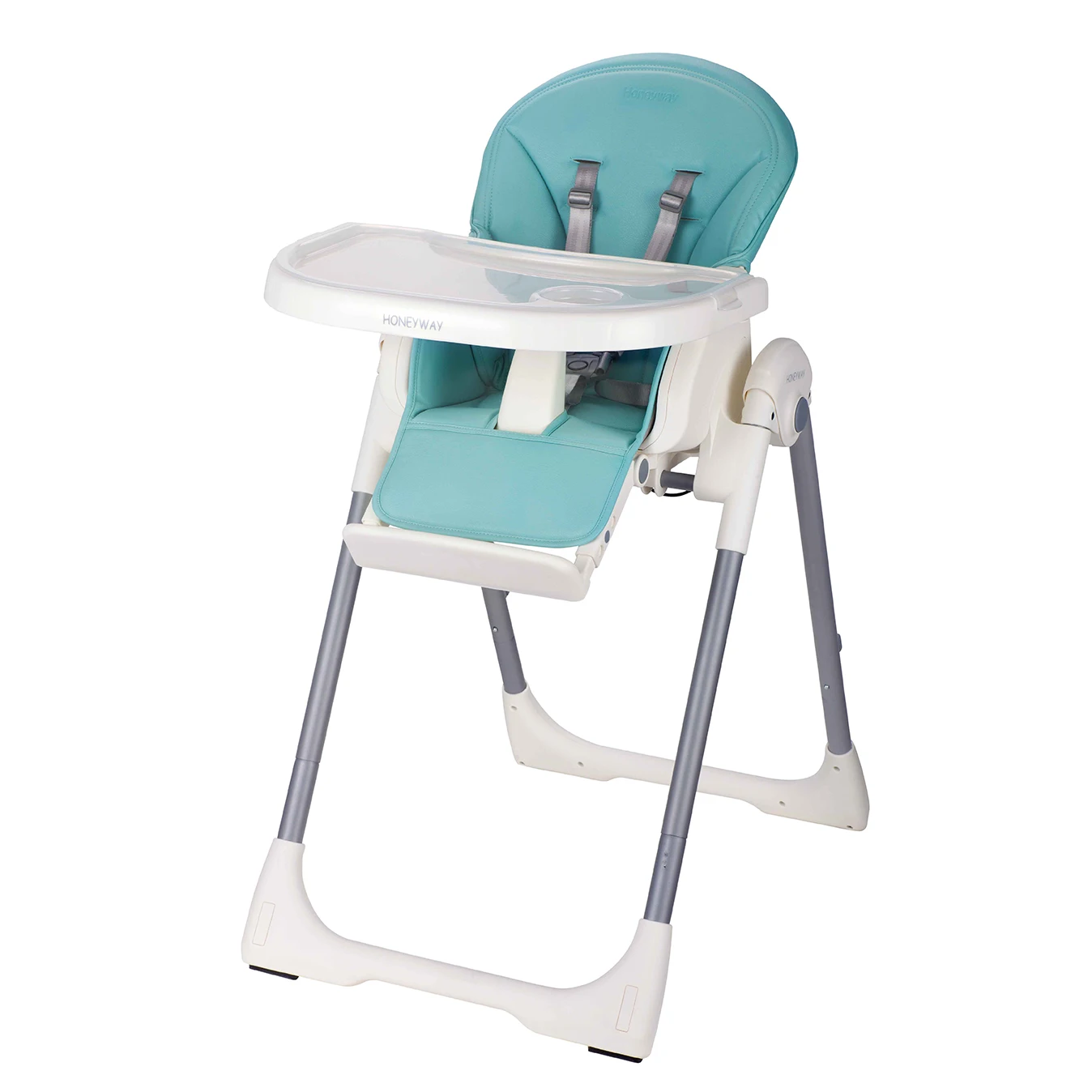 EN14988 passed comfortable multi-function baby high chair 3 in 1 multifunctional, soft PU leather luxury baby high chair