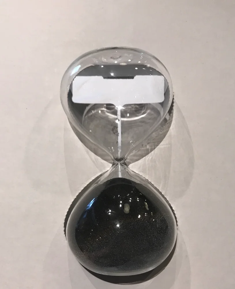 Unique Design transparent large and small 15 mins hourglass sand timer