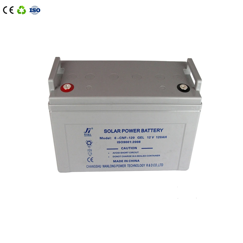 Wanlong Power lead carbon battery 12V 120ah deep cycle maintenance free type lead acid solar storage battery