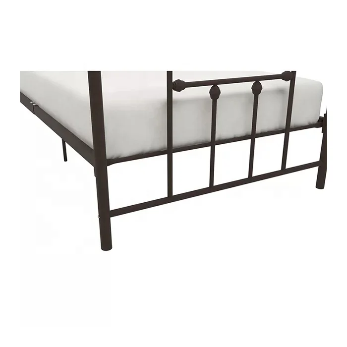 Simple double king size modern wrought iron beds design