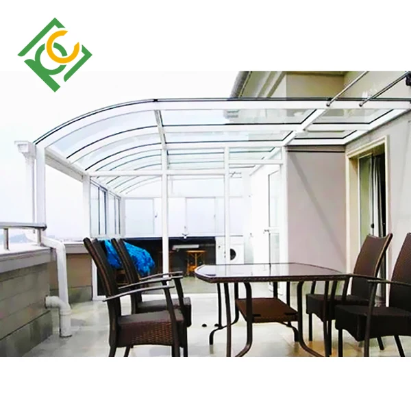 Polycarbonate awnings sunshade deck balcony awning details