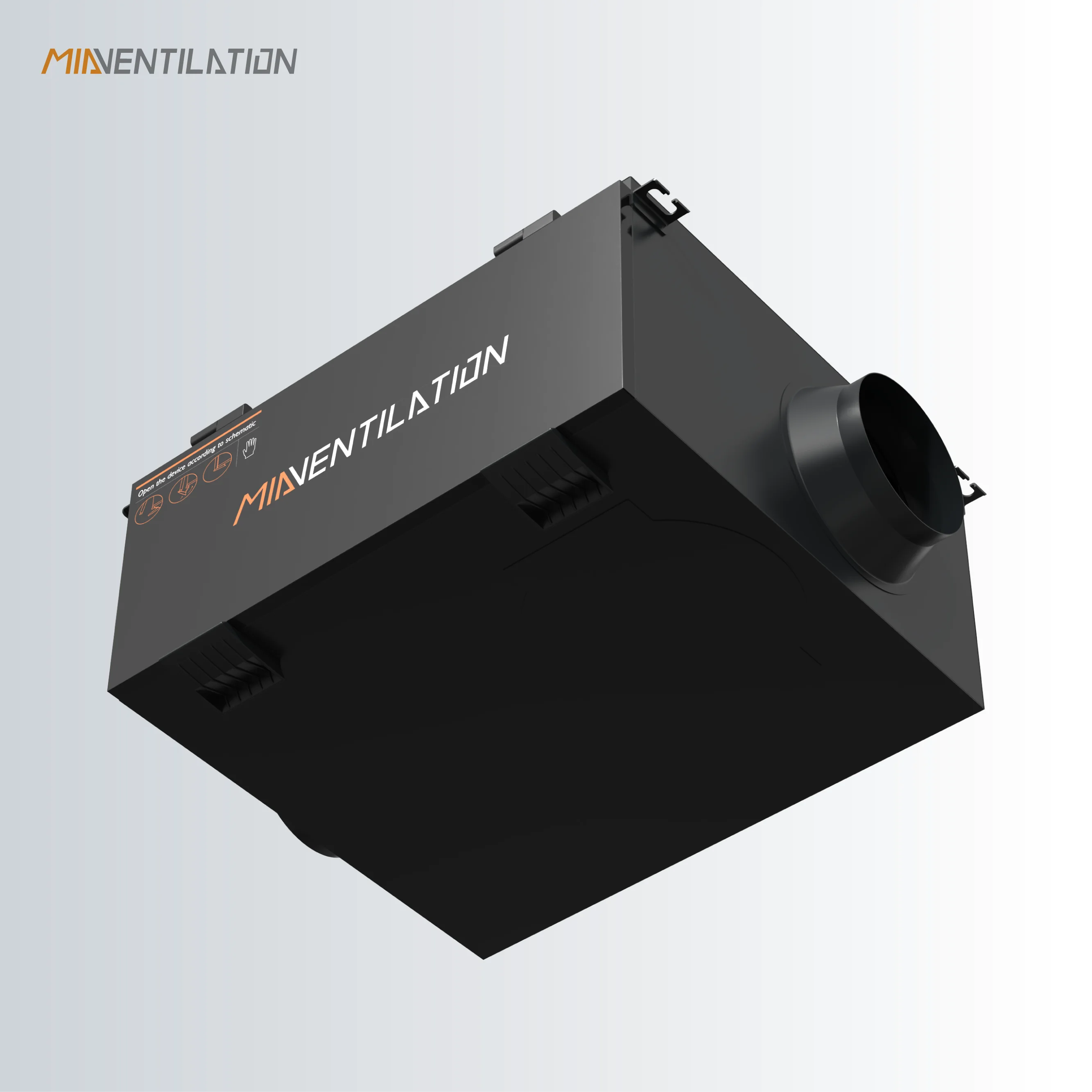 Ideal Ventilation Solution Fresh Air Supply Exhaust Ventilation Duct Fan Box Fan For Office
