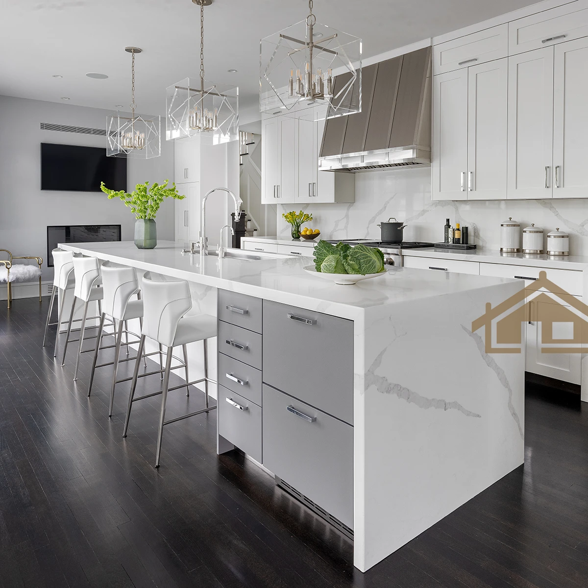 Classic Design Home Furniture Custom Kitchen Cabinets With Counter tops Set