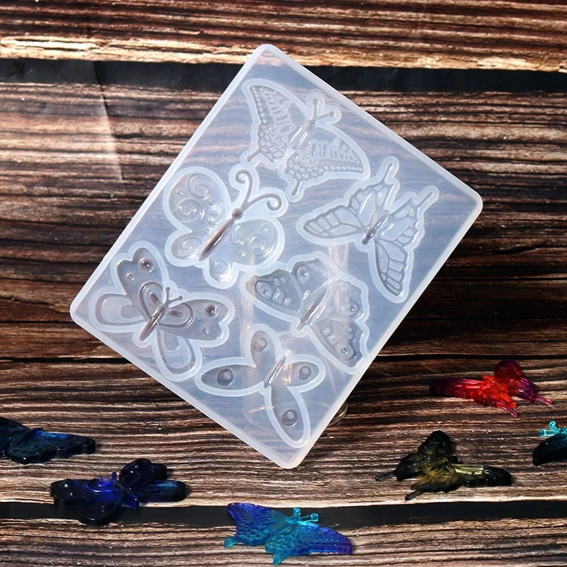 Butterfly Mold Resin Pendant Epoxy Resin Mold Jewelry Silicone Casting Mold for DIY Earrings Necklace Accessories