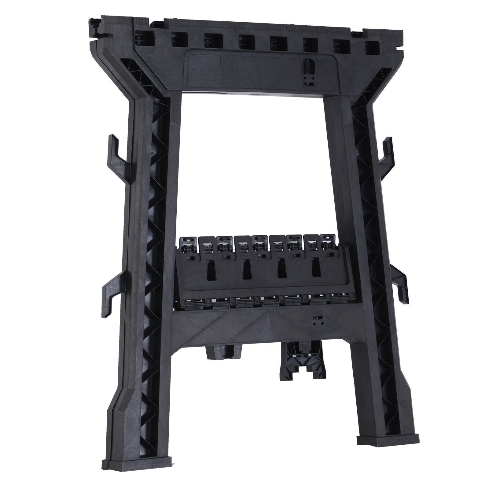 Foldable Clamping Sawhorse Trestle Twin Support Bars Cutting Stands