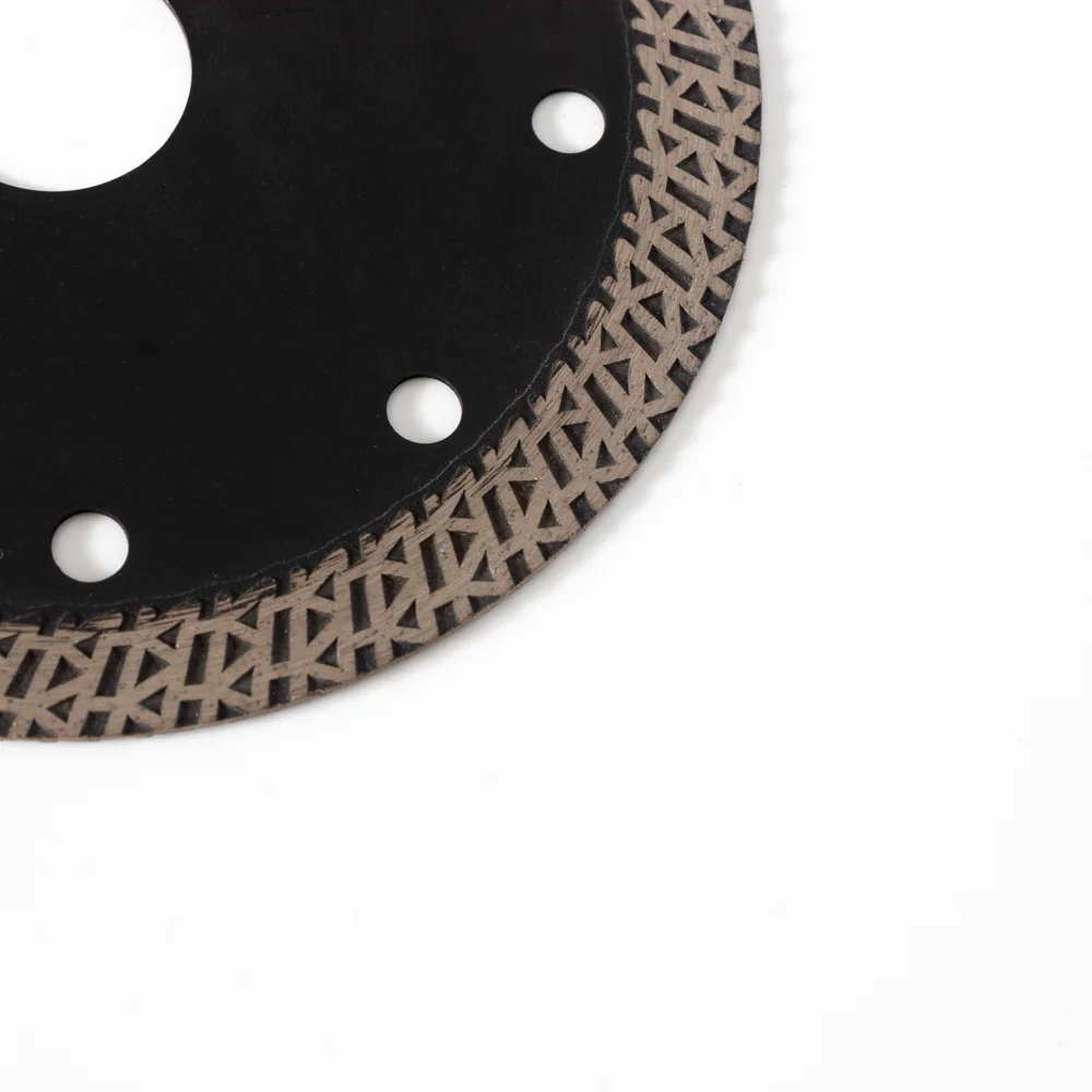 Factory supply 4.5inch115mm 65Mn+diamond hot press super thin K-turbo diamond saw blade cutting disc for tiles ceramic porcelain