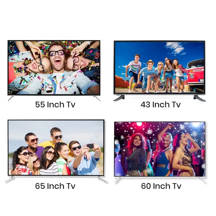Factory Price OEM 32 40 43 50 55 65 inch Smart Tv LED Televisions 4K Android Tv