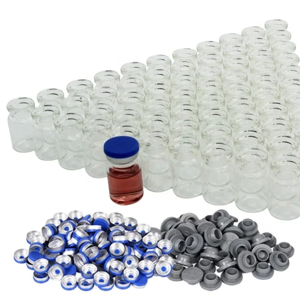 20mm pharma rubber stopper for transparent flat bottom lab vial