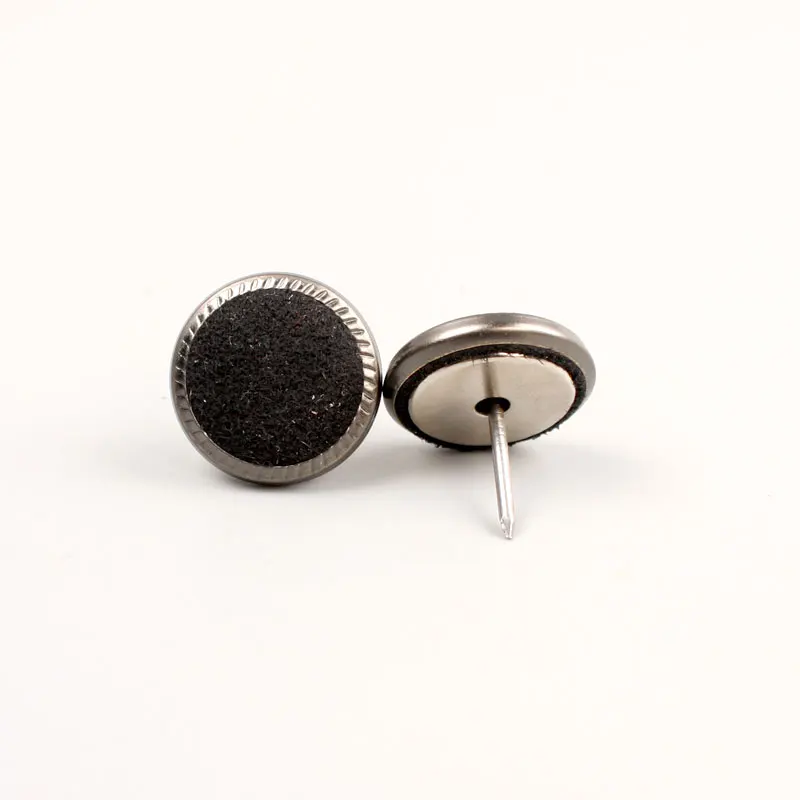 Twill round ring sofa nailheads button fabric cover sofa button for furniture