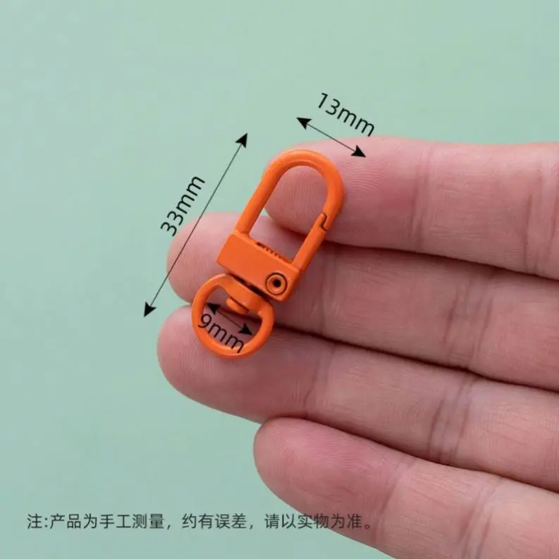 color Metal Lobster Claw Clasps Swivel Lanyards Snap Hooks Strap keyrings bulk DIY Accessories KeyChain Connector Jewelry Making
