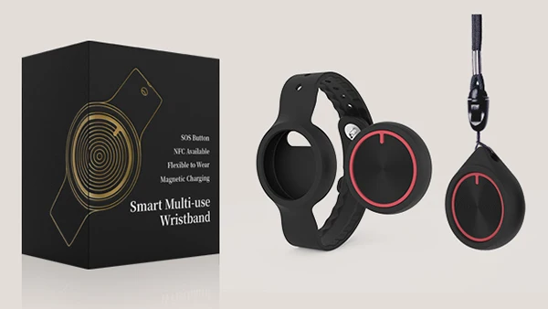 Thingoo B10 bluetooth low energy sos button sound alarm wristband tracker panic button