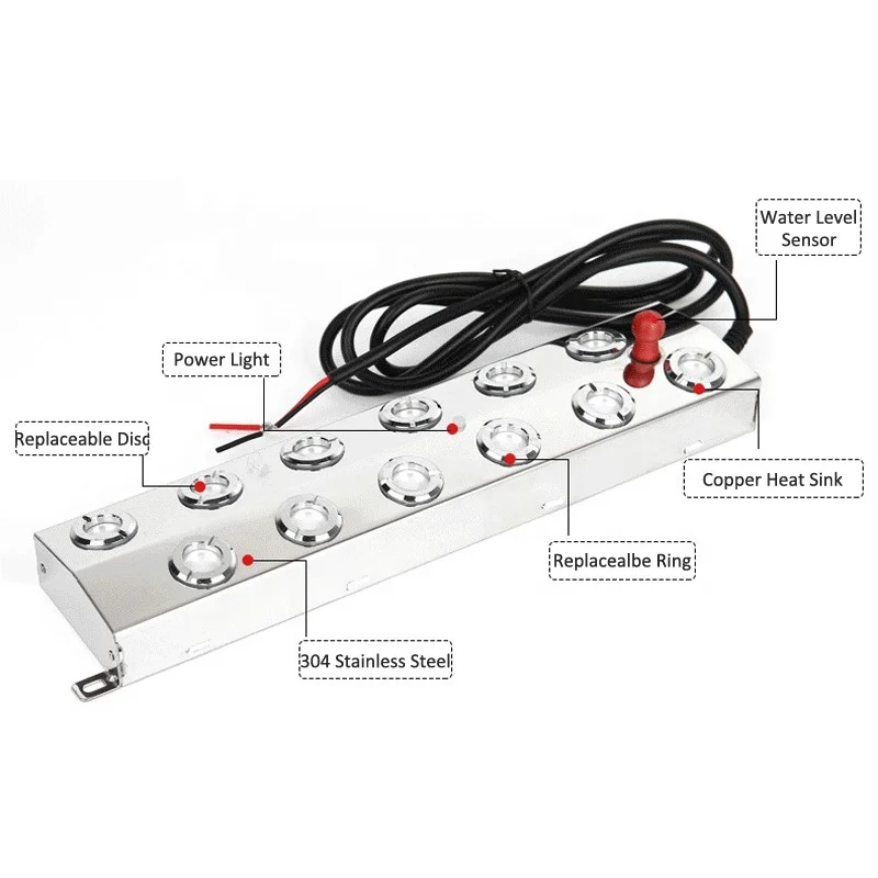 China wholesale 12 head ultrasonic outdoor cooling mist maker aquarium